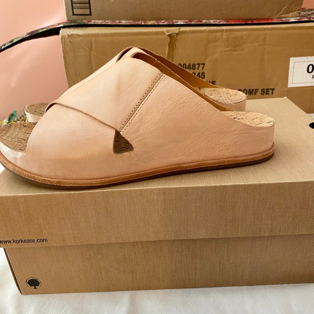 Kork-Ease Blush Leather Mules - Picture 3 of 7